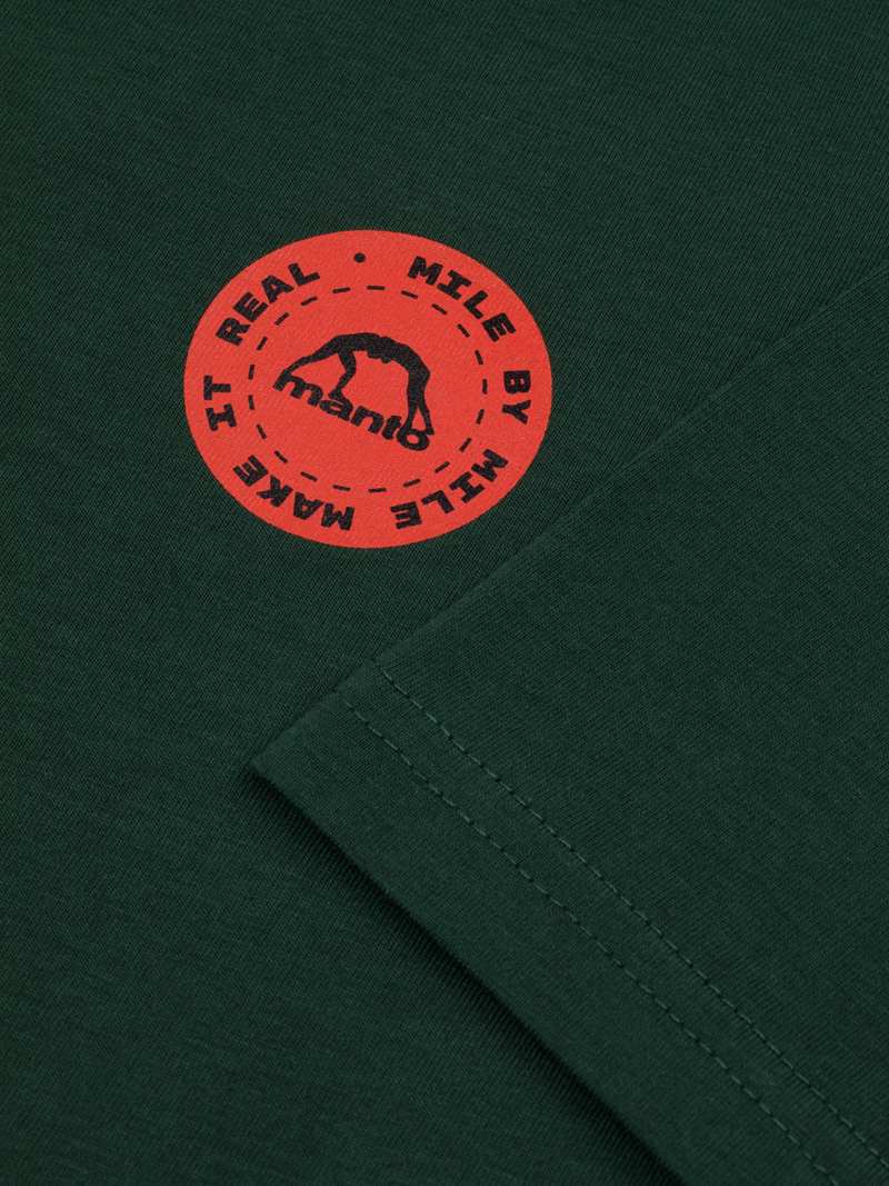 MANTO STAMP 25  tshirt- green